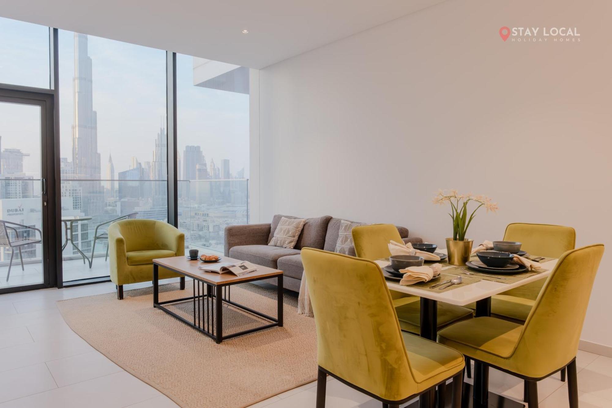 Downtown Dreams I Modern 2br Getaway I Iconic Full Burj Khalifa Views I Near Mall *